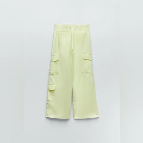 Zara Cargo Pants Light Lime US 6 - Picture 10 of 10